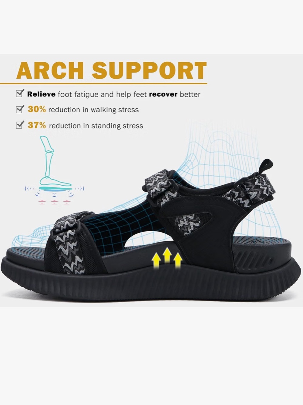 KuaiLu Orthopedic Walking athletic recovery Sandals